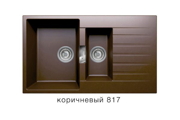 Кухонная мойка Tolero Loft TL860 Коричневый 817