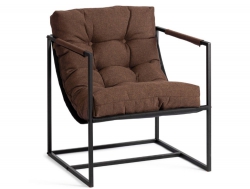 Кресло Charli Чарли рогожка коричневый