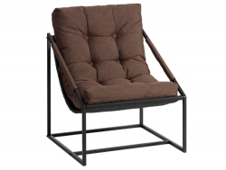 Кресло Charli Чарли без подлокотника рогожка коричневый