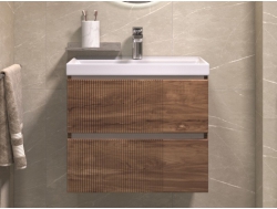 Тумба под раковину Mondi 600-0-2 Madera Classica Slim навесная акация темная