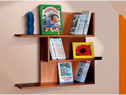 Полка для книг-3 ЛДСП Марибель