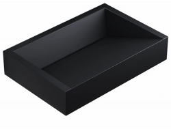 Раковина Uperwood Mariana бетонная черная