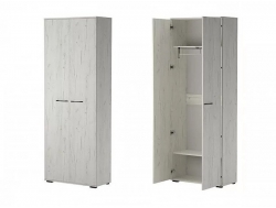 Шкаф Италия ШК-800 двухдверный дуб крафт белый