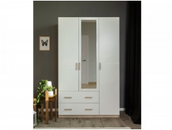 Шкаф Космос 1200 3х-дверный с 1м зеркалом и ящиками Дуб сонома