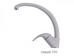 Смеситель для кухни высокий Эко Tolero Серый 701