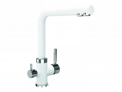 Смеситель Uperwood Quartz UPD-03-01 с каналом для фильтрованной воды белый